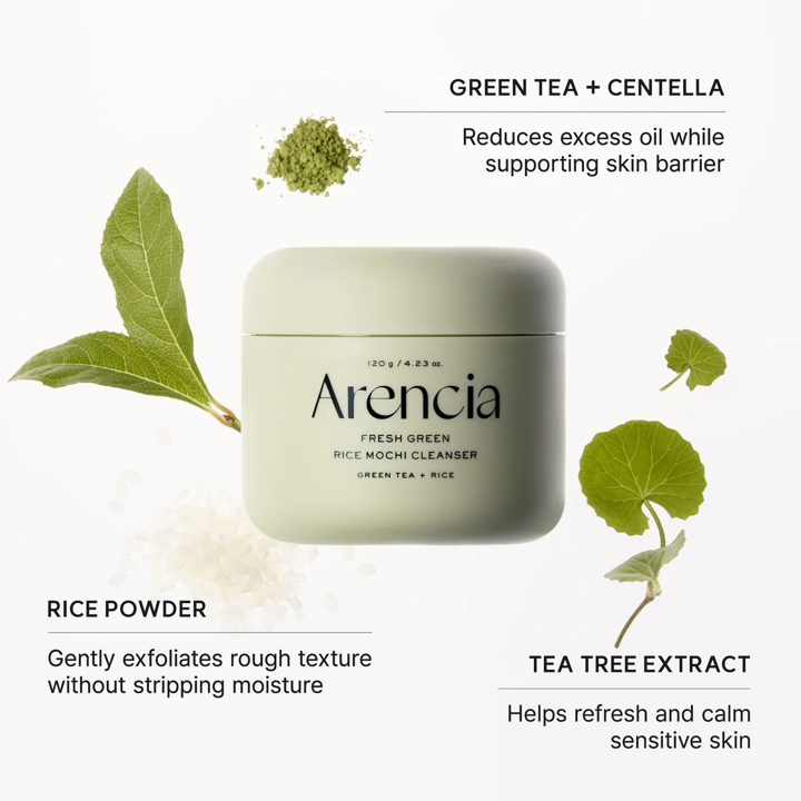 Arencia Fresh Green Rice Mochi Cleanser 120g