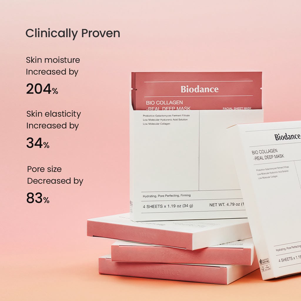 Biodance Bio-Collagen Real Deep Mask 4pcs
