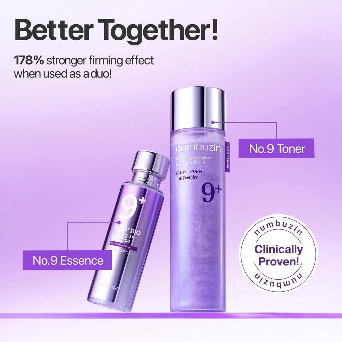 NUMBUZIN No.9 NAD+ PDRN Glow Boosting Toner 150ml