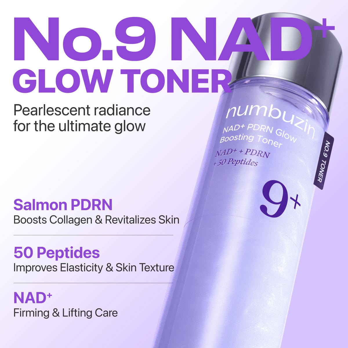 NUMBUZIN No.9 NAD+ PDRN Glow Boosting Toner 150ml
